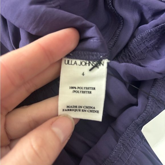 Ulla Johnson Camille tiered ruffle satin maxi dress eggplant purple - Picture 8 of 8